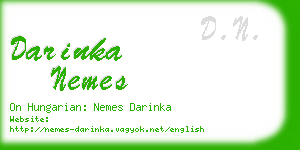 darinka nemes business card